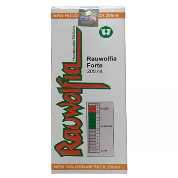 Dr. Wellmans Homeopathy Rauwolfia Forte Syrup - 200 ml