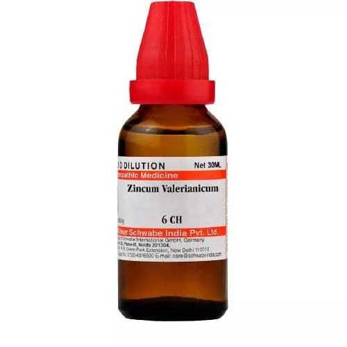 Dr. Willmar Schwabe India Zincum Valerianicum Dilution - 6 CH - 30 ml