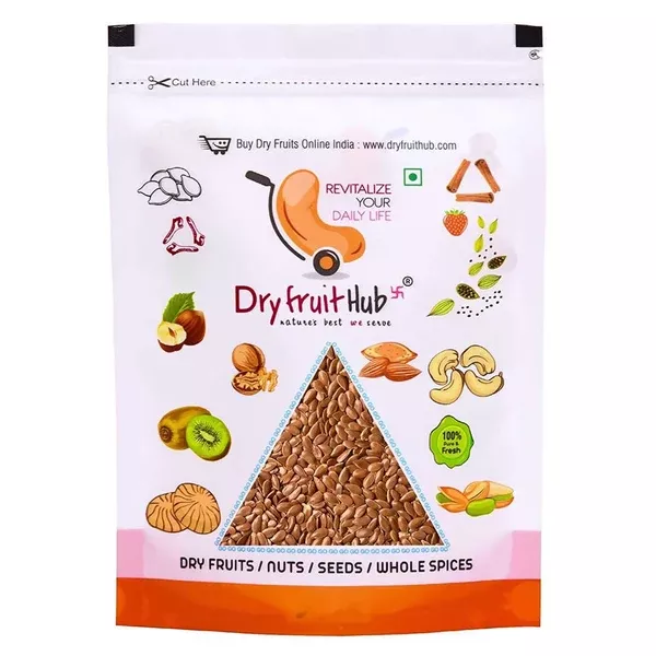 Dry Fruit Hub Flax Seeds - 400 gm