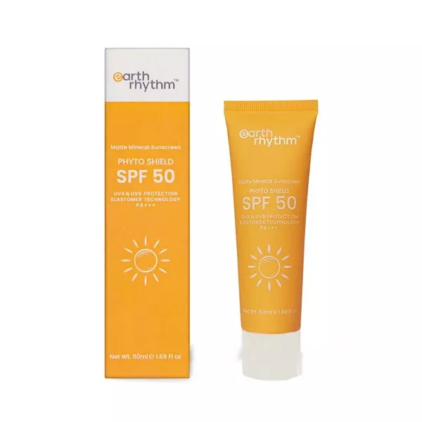 Earth Rhythm Phyto Shield - Spf 50 Matte Mineral Sunscreen - 50 ml