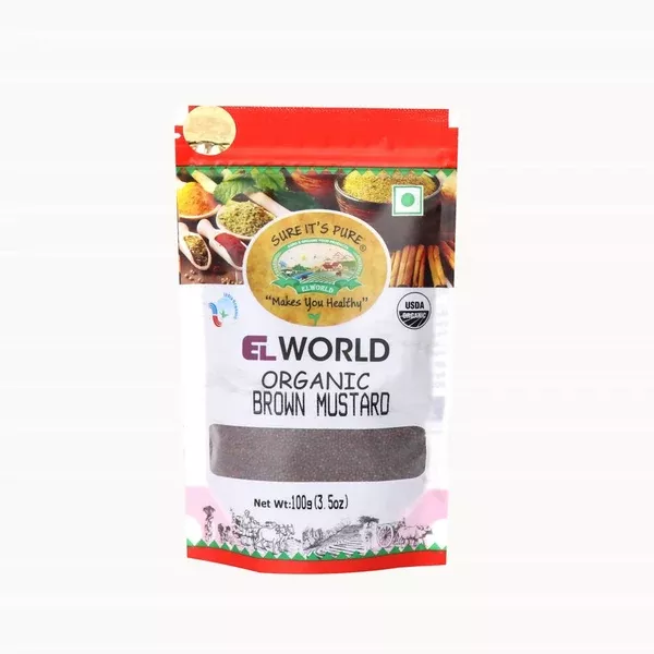 El World Organic Brown Mustard - 100 gm