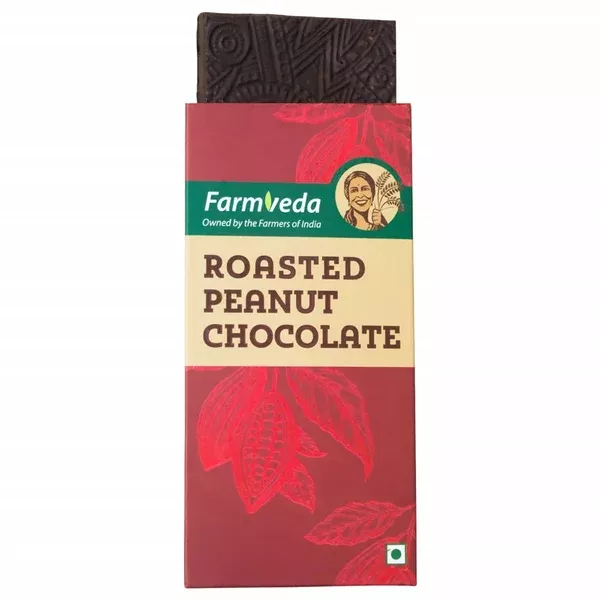Farmveda Roasted Peanut Chocolate - Pack of 2 - 60 gm
