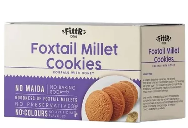 FittR biTes Foxtail Millet Cookies - 100 gm