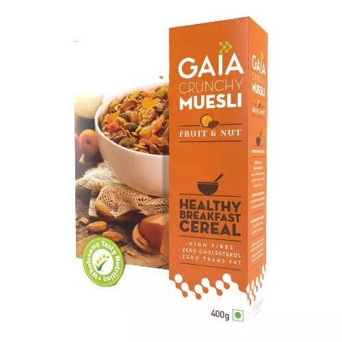 Gaia Crunchy Muesli–Fruit & Nut - 400 gm