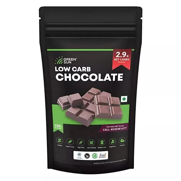 Green Sun Low Carb Chocolate - 100 gm