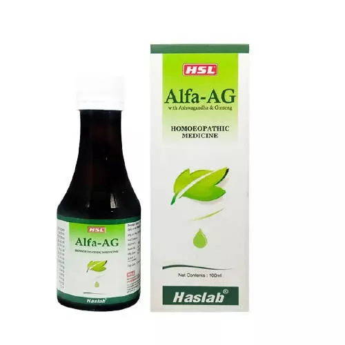 Haslab Homeopathy Alfa-AG With Ashwagandha & Ginseng Tonic - 100 ml