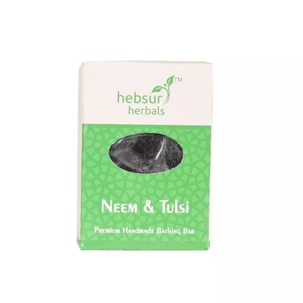 Hebsur Herbals Neem and Tulsi Soap - 100 gm