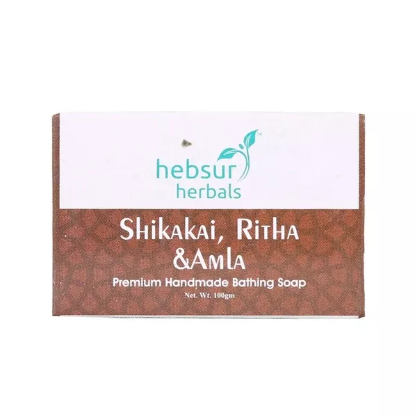 Hebsur Herbals Shikakai Ritha & Amla Soap - 100 gm - Pack of 1