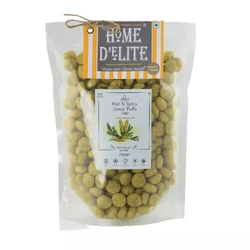 Home D'elite Hot N Spicy Jowar Puffs - 100 gm