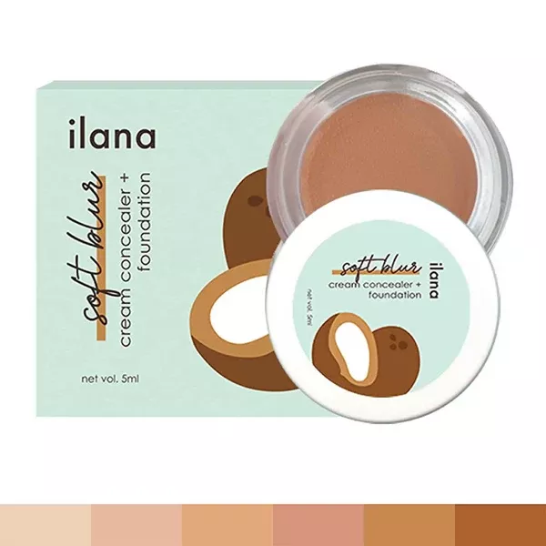 Ilana Soft Blur Cream Concealer & Foundation - 5 ml - Beach Please