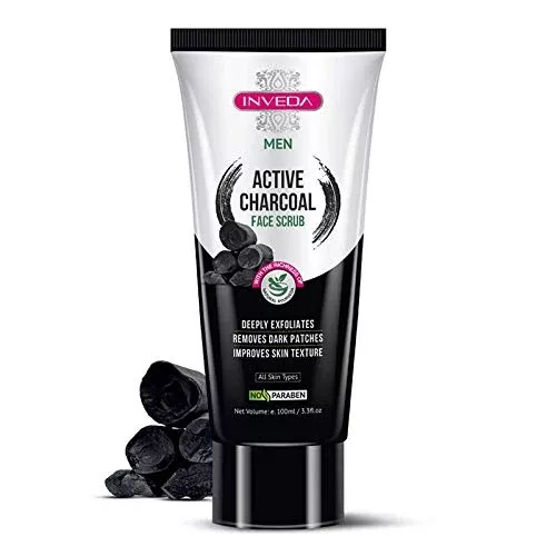 Inveda Active Charcoal Face Scrub For Men - 100 ml