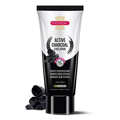 Inveda Active Charcoal Face Scrub For Women - 100 ml