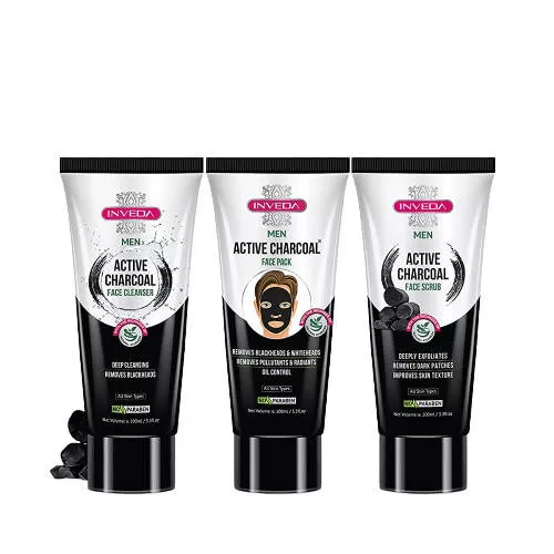 Inveda Active Charcoal Kit For Men - Kit
