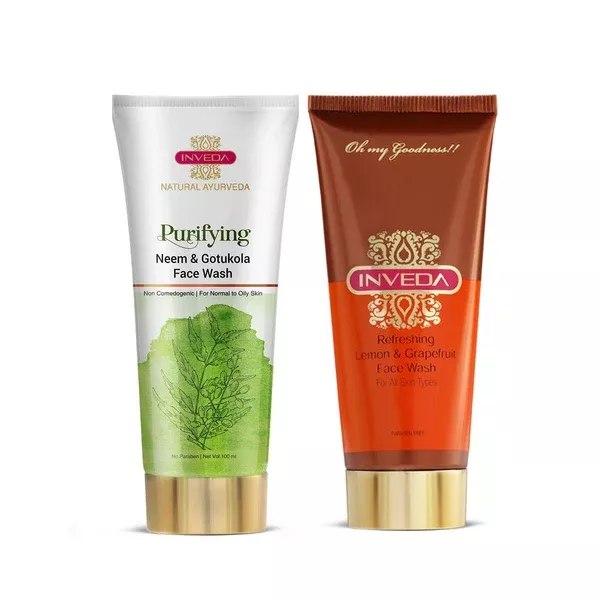 Inveda AM-PM Anti Acne Face Wash Regimen - Combo Pack