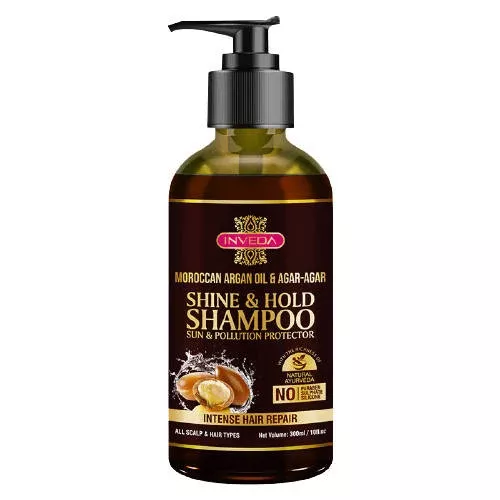 Inveda Moroccan Argan Oil & Agar Agar Shine & Hold Shampoo - 300 ml