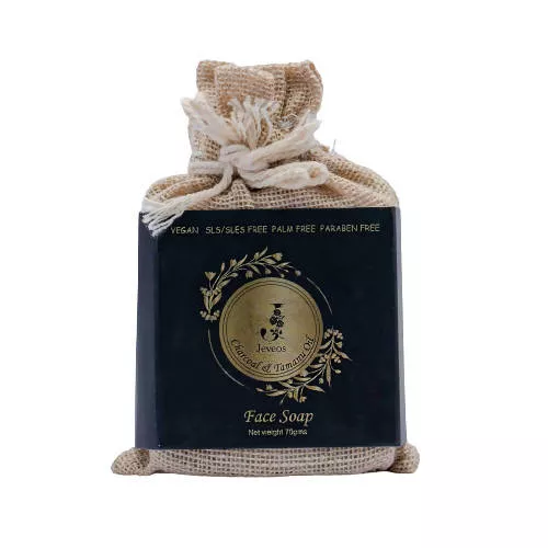 Jeveos Activated Bamboo Charcoal Face Soap - 70 gm