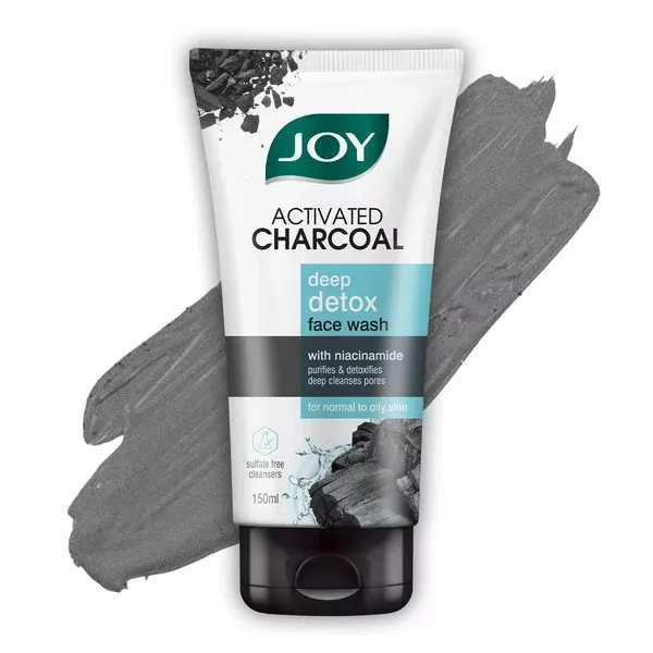 Joy Activated Charcoal Face Wash - 150 ml