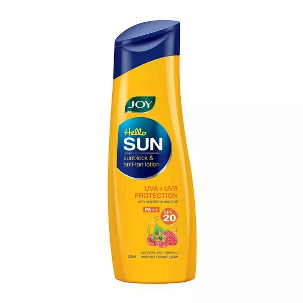 Joy Hello Sun Sunblock & Anti-Tan Sunscreen Lotion SPF 20 PA++ - 200 ml