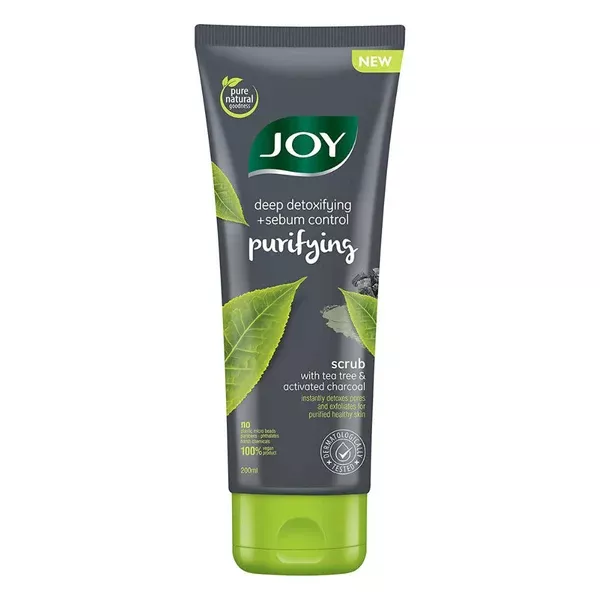 Joy Purifying Scrub With Tea Tree & Activated Charcoal - 200 ml