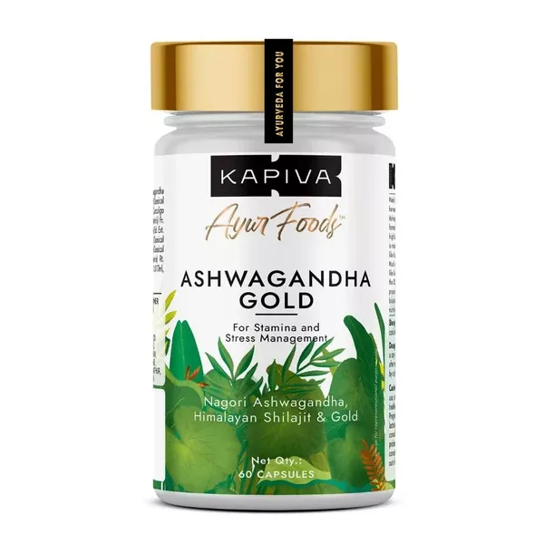 Kapiva Ayurveda Ashwagandha Gold Capsules - 60 caps
