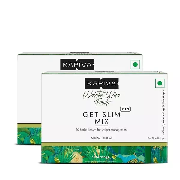Kapiva Ayurveda Get Slim Mix Sachet - 15 Sachets - Pack of 2