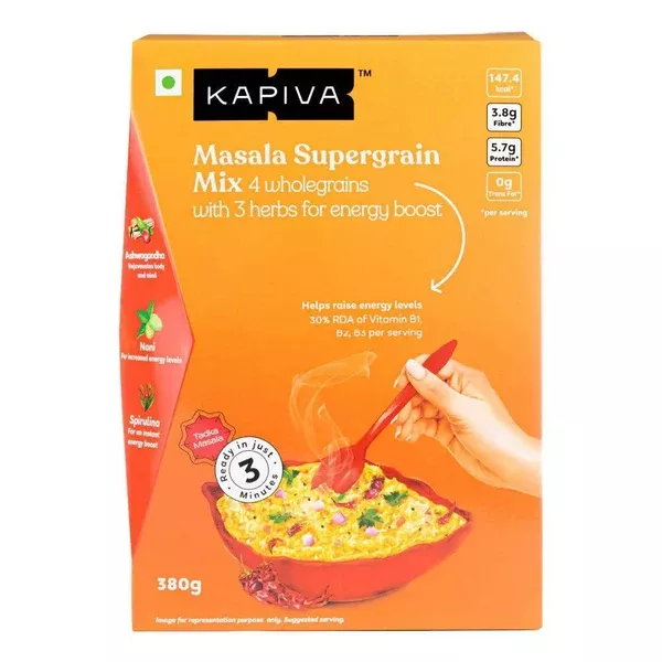 Kapiva Ayurveda Masala Supergrain Mix - Energy Boost - 380 gm