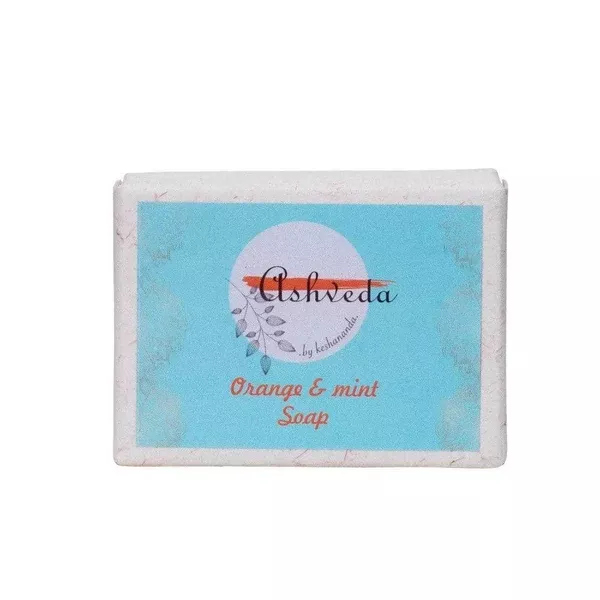 Keshananda Ashveda Orange and Mint Soap - 100 gm