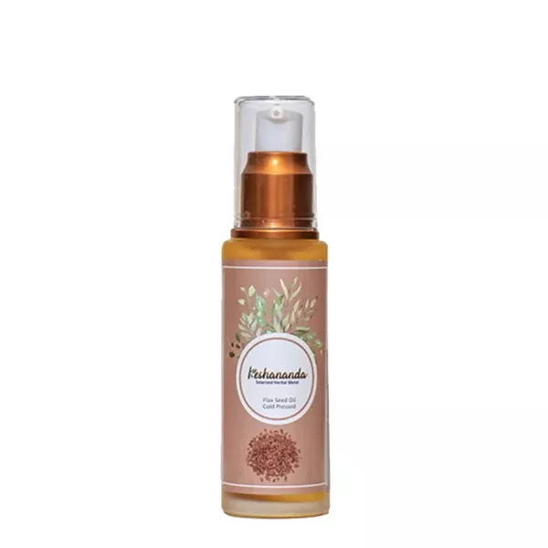 Keshananda Solarized Herbal Blend - Flax Seed Oil Cold Pressed - 50 ml