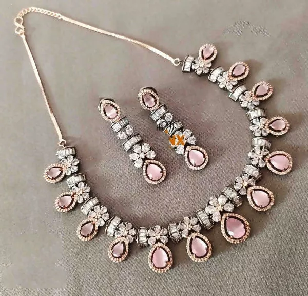 Khavi Arts Designer Set with Rose Antique Polish-Light Pink
