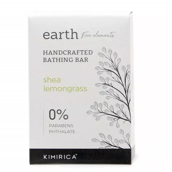 Kimirica Earth Shea Lemongrass Bathing Soap Bar - 100 gm