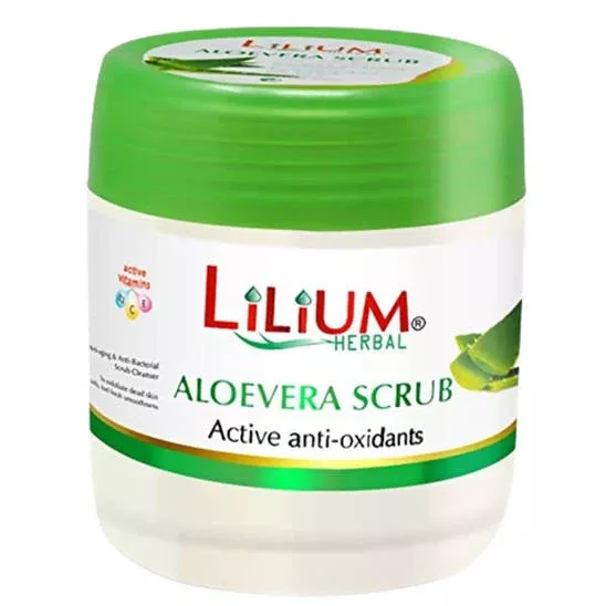 Lilium Herbal Aloevera Scrub - 500 gm