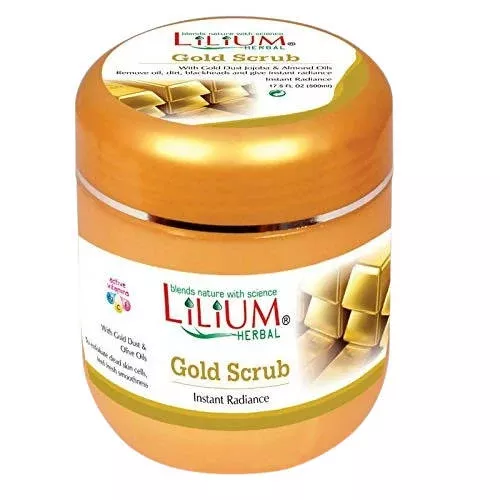 Lilium Herbal Instant Radiance Gold Scrub - 500 ml