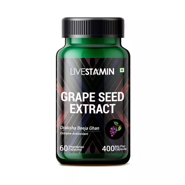 Livestamin Grape Seed Extract Capsules - 60 caps