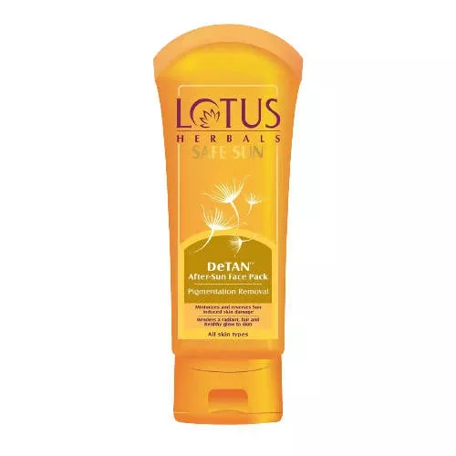 Lotus Herbals Safe Sun DeTan After-Sun Face Pack - 100 gm