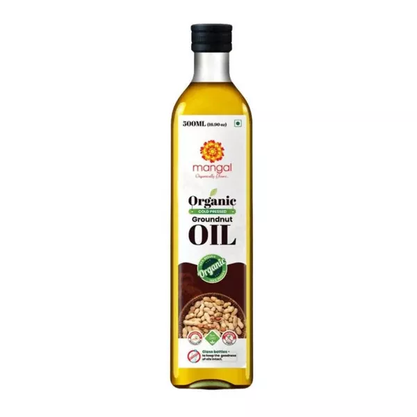Mangal Organics Cold Pressed Groundnut Oil - 500 gm