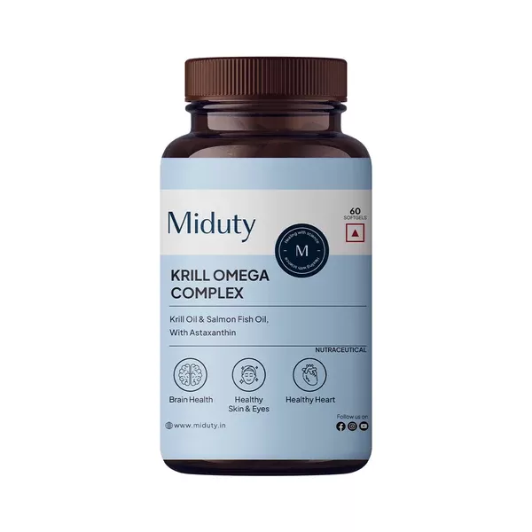 Miduty by Palak Notes Krill Omega Complex Softgels - 60 softgels