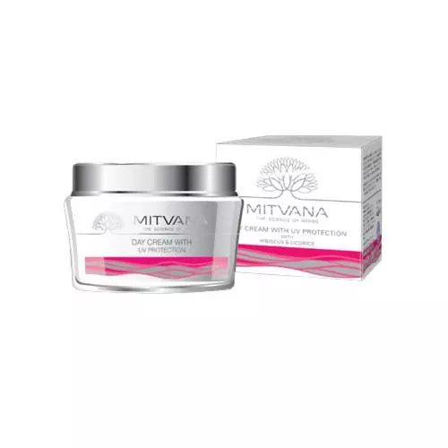 Mitvana Day Cream with UV Protection (with Hibiscus & Licorice) - 50 gm