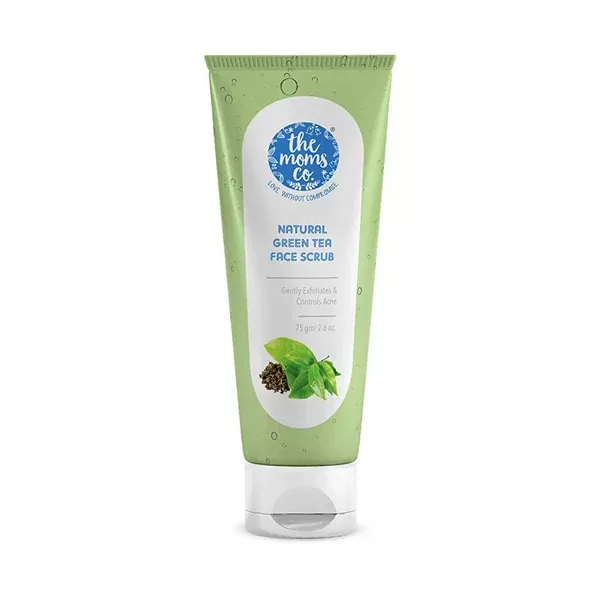 The Moms Co Natural Green Tea Face Scrub - 75 gm