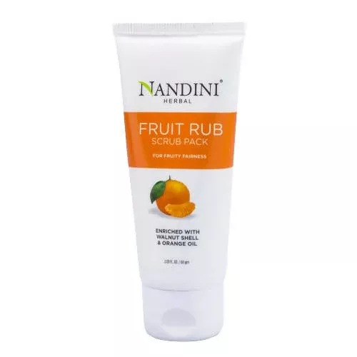 Nandini Herbal Fruit Rub Scrub - 60 gm