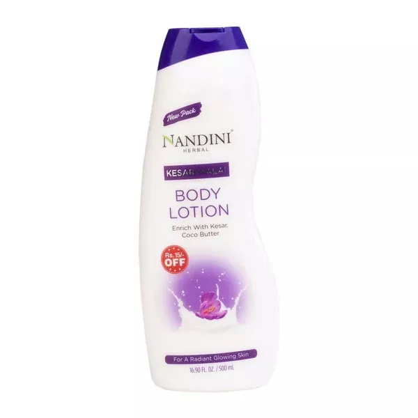 Nandini Herbal Kesar Malai Body Lotion - 500 ml