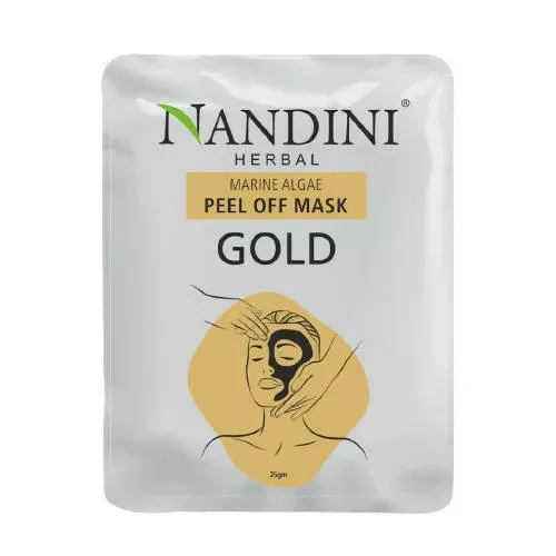 Nandini Herbal Marine Algae Peel Off Mask Gold - 25 gm