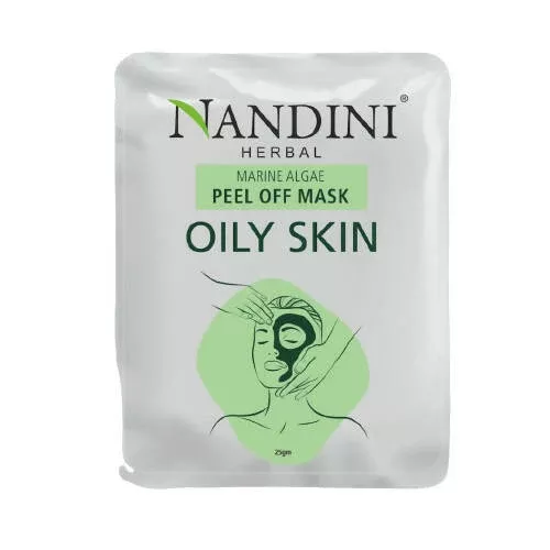 Nandini Herbal Marine Algae Peel Off Mask For Oily Skin - 25 gm