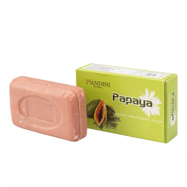 Nandini Herbal Papaya Whitening Soap - 75 gm