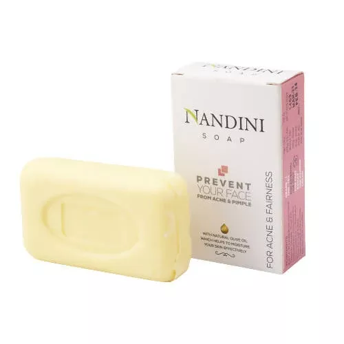Nandini Herbal Soap For Acne & Pimples - 75 gm