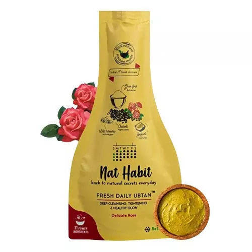 Nat Habit Delicate Rose Fresh Daily Ubtan - 40 gm