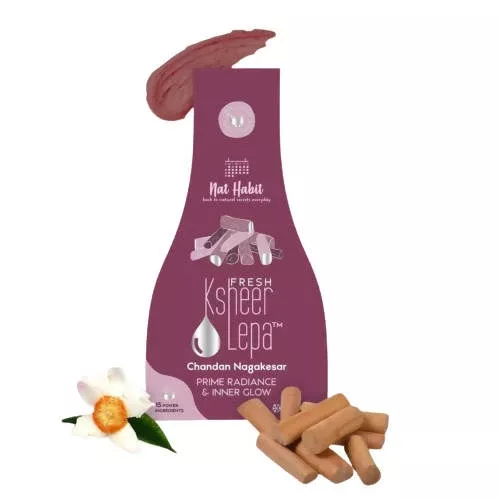 Nat Habit Fresh Chandan Nagakesar Lepa (Face Pack) - 40 gm