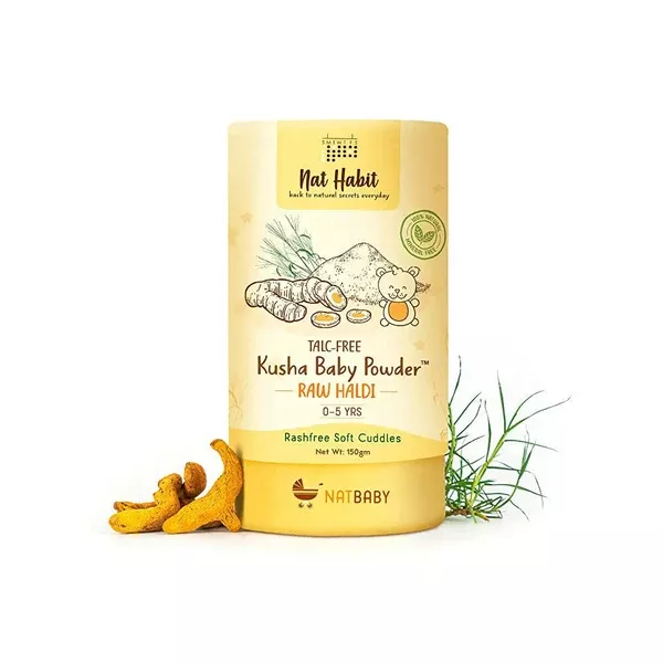 Nat Habit Haldi Kusha Baby Powder - 150 gm