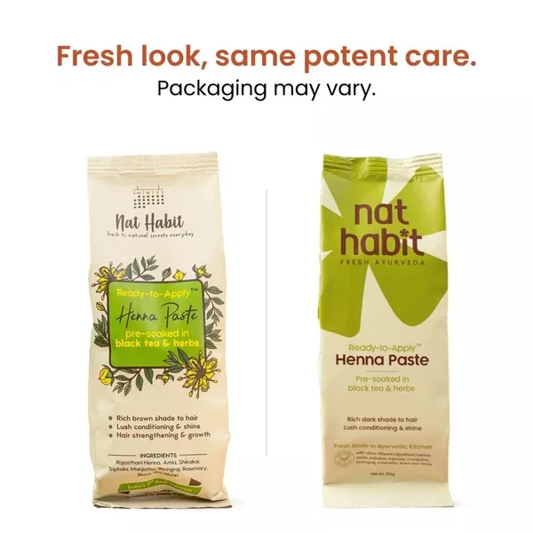 Nat Habit Henna Paste - 220 gm - Pack of 2