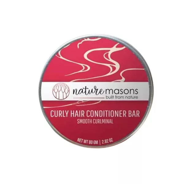 Nature Masons Smooth Curlminal Curly Hair Conditioner Bar - 80 gm - Tin