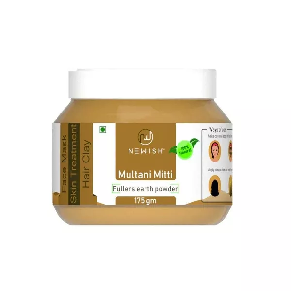 Newish Multani Mitti Fullers Earth Powder - 175 gm